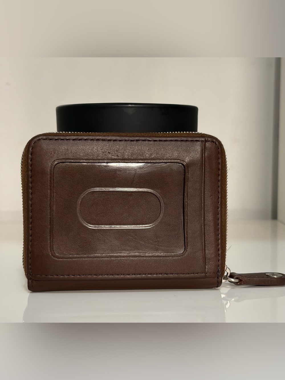 Vintage Coach Glove Tanned Chocolate Leather Zip-Around Wallet & Coin Purse - Picture 6 of 16